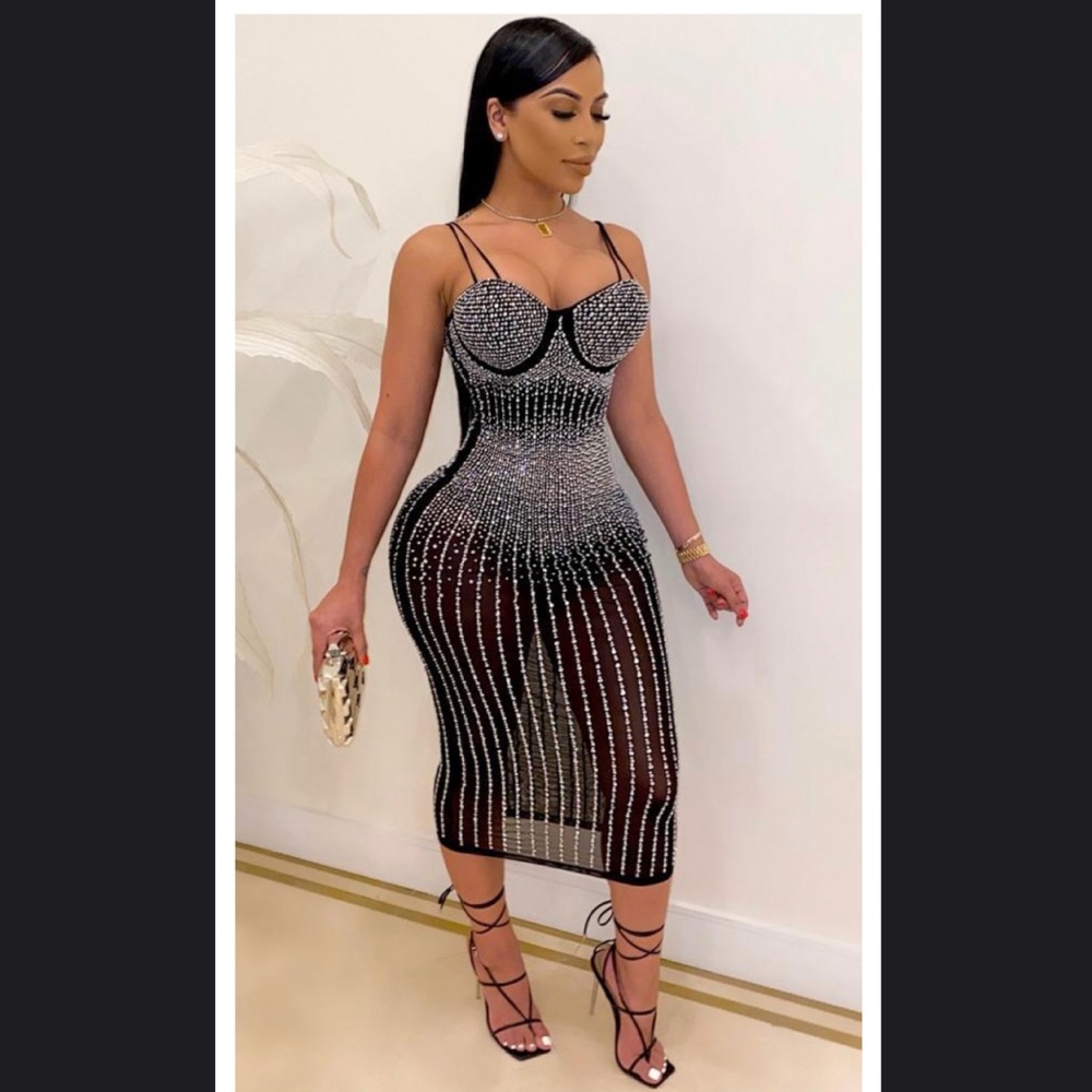 Sparkling Crystal Rhinestone Dress
